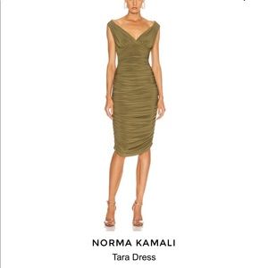 Norma Kamali Green Tara Dress